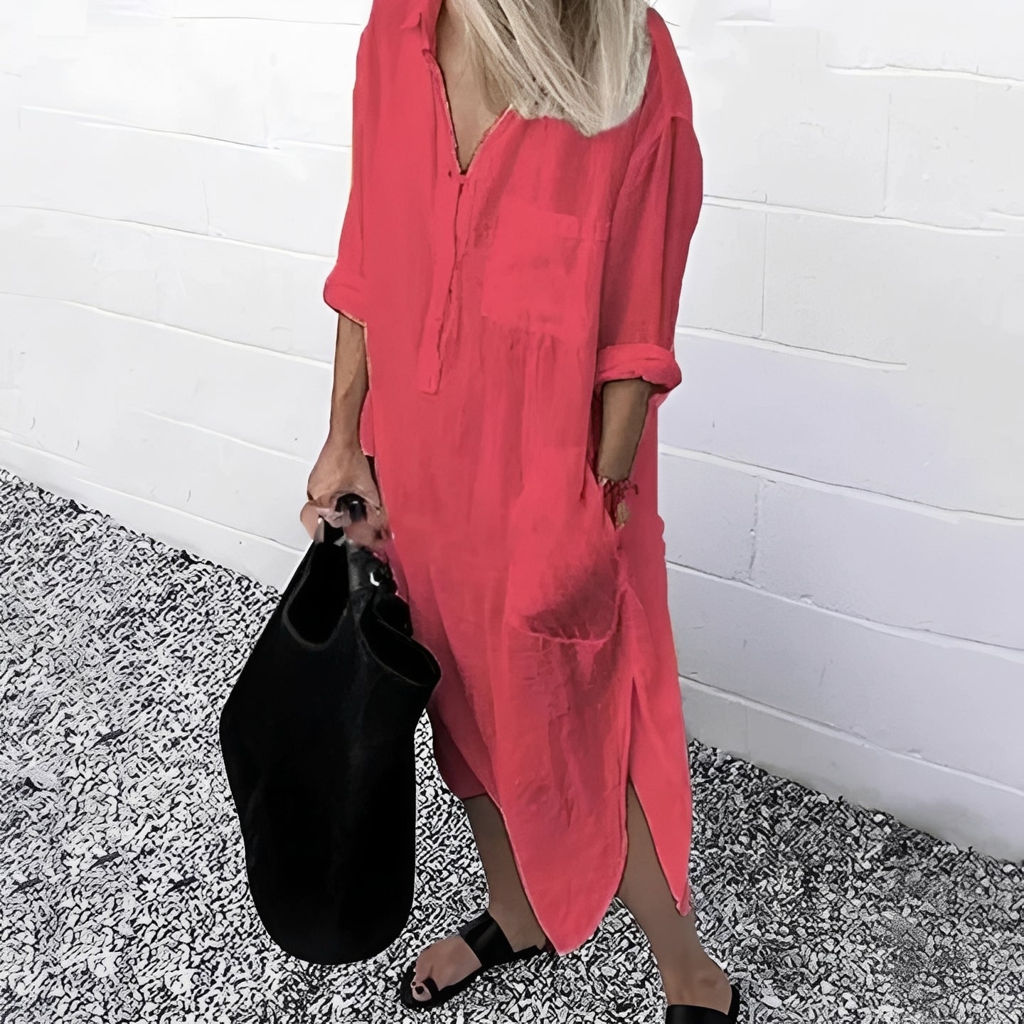 Susan - Relaxed Fit Slit Dress