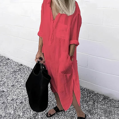 Susan - Relaxed Fit Slit Dress