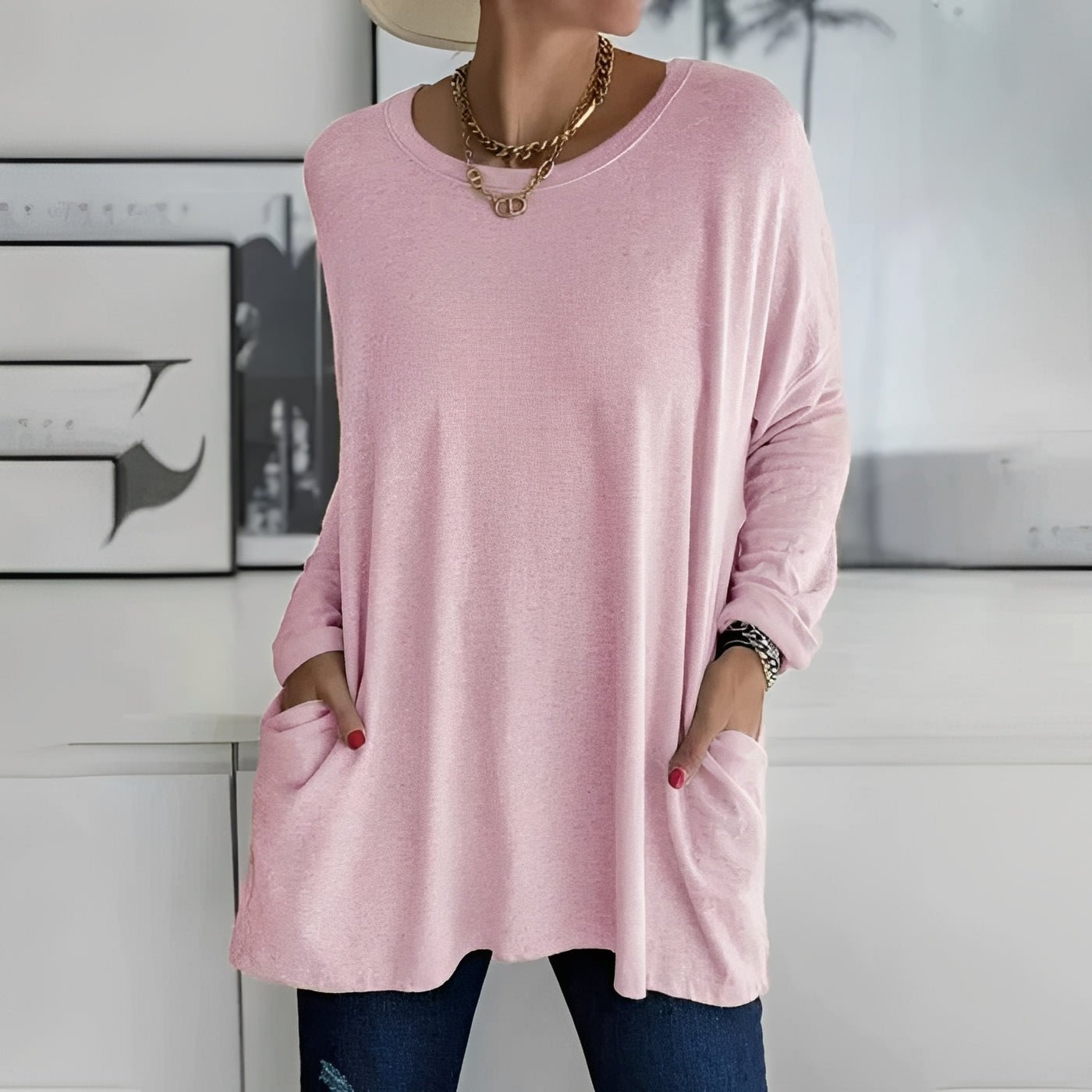 Chantelle - Long-Sleeve Shirt with Pockets