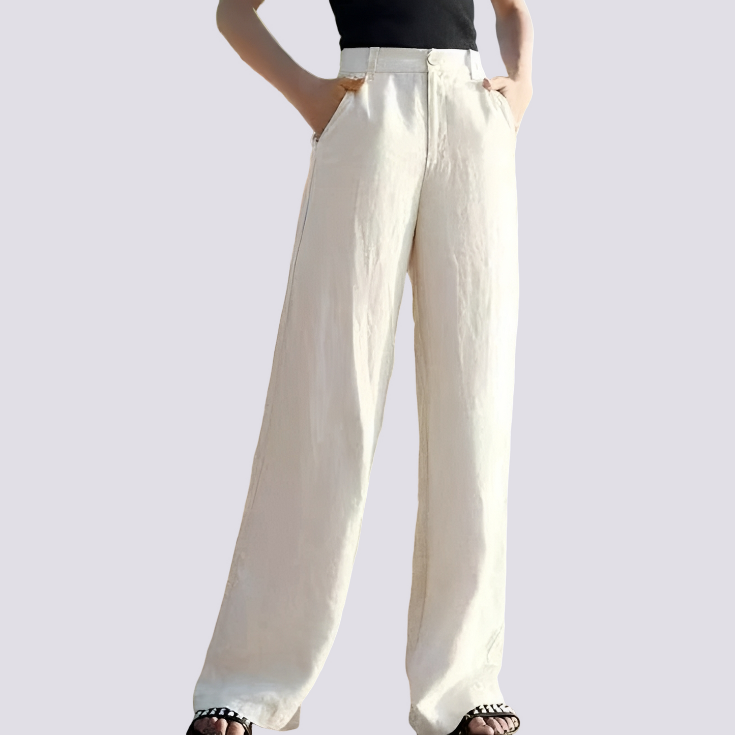 Nellie - Comfy Loose Wide-Leg Trousers